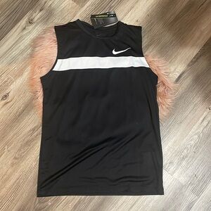 Nike Black Tank Top Big Logo Size L